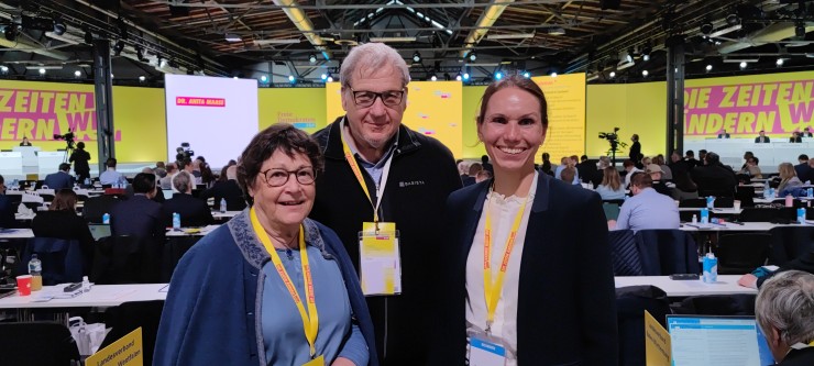 Gisela Geckler & Lutz Jäckel mit unserer Generalsekretärin der FDP BW Judith Skudelny